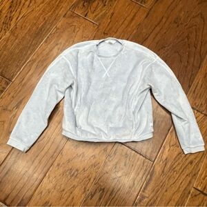 Athleta Girl Soft Gray blue top